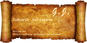 Gabona Julianna névjegykártya